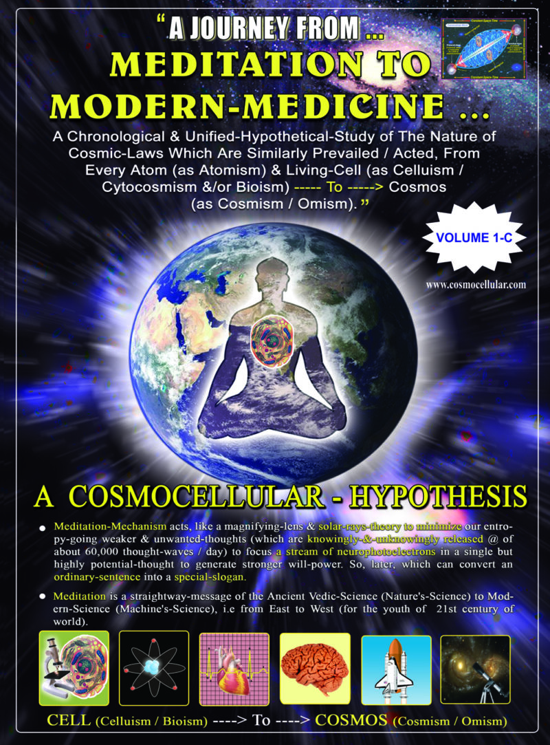 PHILOSOPHY BOOK OF : COSMOCELLULAR-HYPOTHESIS Volume-1(C).  Paperback Copy
